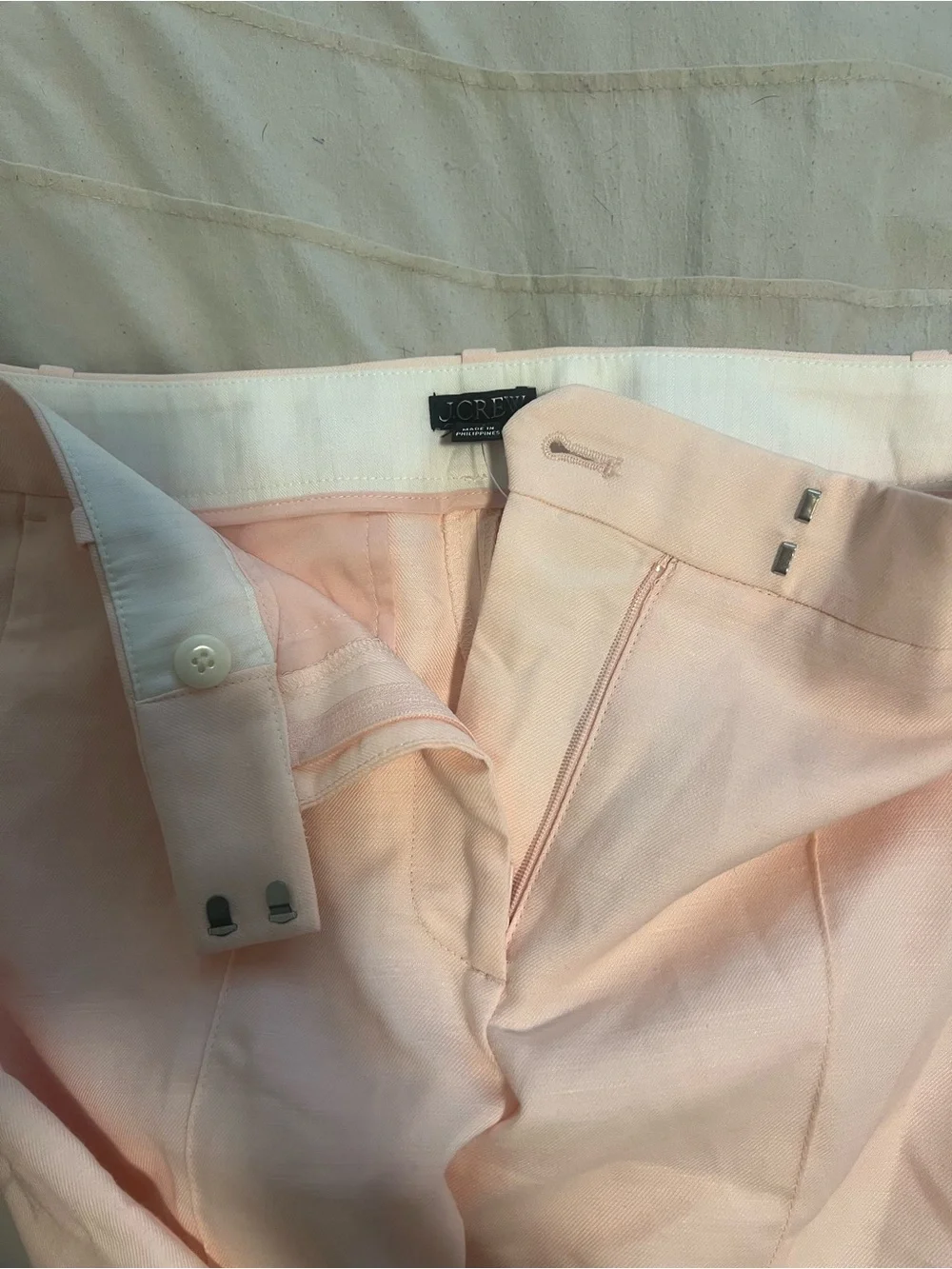 J. Crew-Stella pant in Gramercy linen blend